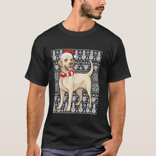 Labrador Retriever Weihnachtsmannmütze Men Ugly Ch T-Shirt (Vorderseite)