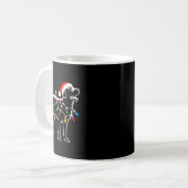 Labrador Retriever Weihnachtsmannmütze Weihnachten Kaffeetasse (Vorderseite Links)