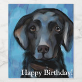 Labrador Retriever Weinetikett (Einzelnes Label)