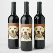 Labrador Retriever Weinetikett (Flaschen)