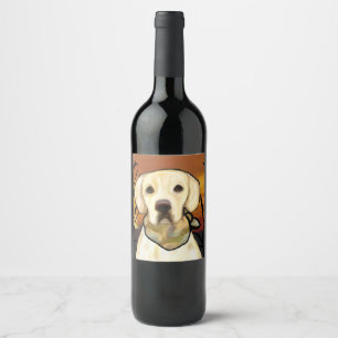 Labrador Retriever Weinetikett