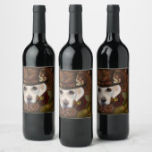Labrador Retriever Weinetikett (Flaschen)