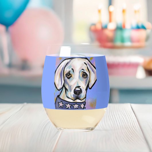 Labrador Retriever Weinglas Ohne Stiel (Insitu (Baby Party))