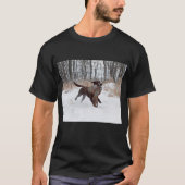 Labrador retriever-Welpe, der einen Fasan T-Shirt (Vorderseite)