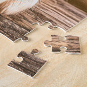 Labrador Retriever-Welpe mit Dreispitz Puzzle (Seite)