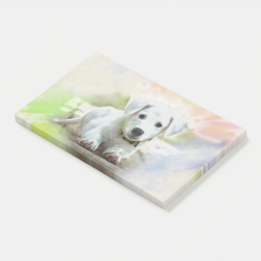 Labrador retriever-Welpe Post-it Klebezettel (angewinkelt)