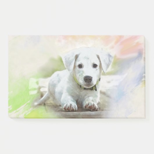 Labrador retriever-Welpe Post-it Klebezettel (Vorderseite)