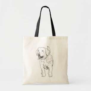 Labrador Retriever Welpen Illustration Cartoon Tragetasche