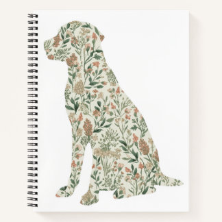 Labrador Retriever Wildflower Dog Mom Cottagecore Notizblock