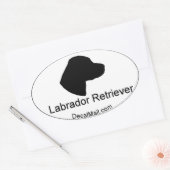 Labrador Retriever Window Decal Ovaler Aufkleber (Umschlag)