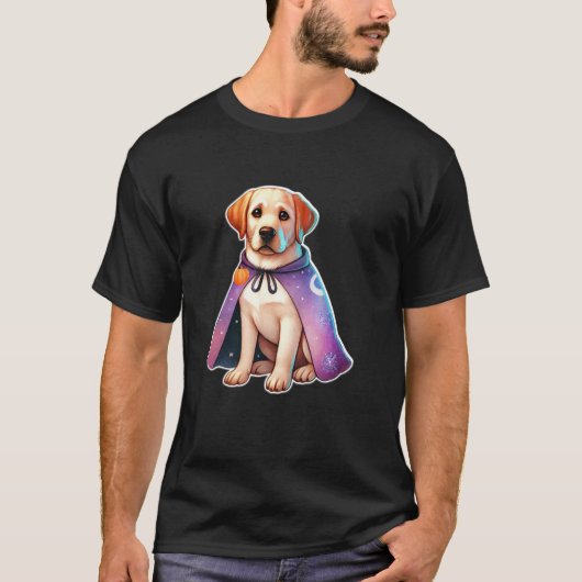 Labrador Retriever Wizard Dog T Shirt (Vorderseite)