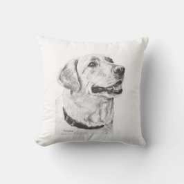 Labrador-Retriever-Zeichnen Kissen