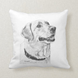 Labrador-Retriever-Zeichnen Kissen