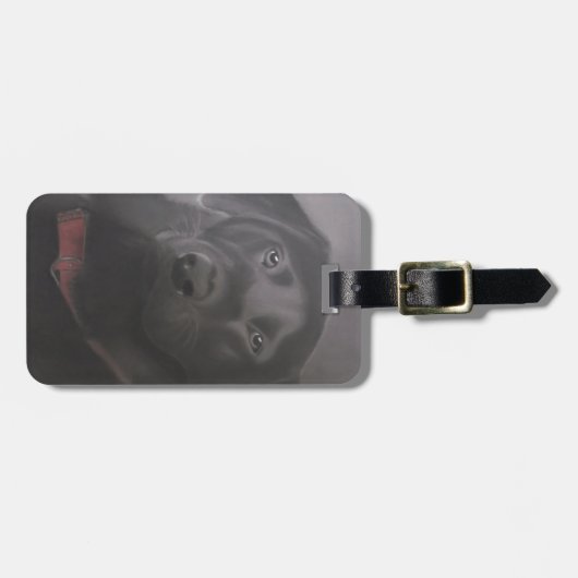 Labrador Retriever Zeichnend Gepäckanhänger (Vorderseite horizontal)