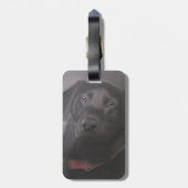 Labrador Retriever Zeichnend Gepäckanhänger (Rückseite vertikal)