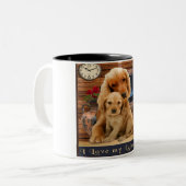 Labrador Retriever Zweifarbige Tasse (Vorderseite Links)