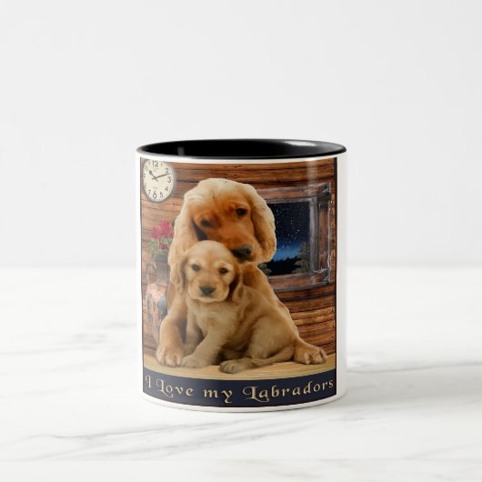 Labrador Retriever Zweifarbige Tasse (Mittel)