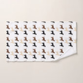 Labrador-RetrieverfarbSilhouetten Badhandtuch Set (Handtuch)