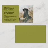 LABRADOR RETRIEVERhund- U. -LOCKVOGEL ~BUSINESS Visitenkarte (Vorne/Hinten)