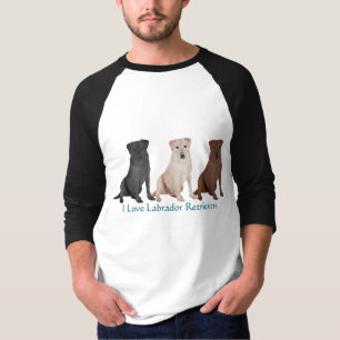 Labrador Retrievers - 3 Farben zur Liebe T-Shirt