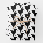 Labrador Retrievers Black Dog Pattern Geschenkpapier Set (Beispiel)