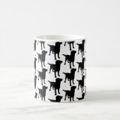Labrador Retrievers Black Dog Pattern Kaffeetasse (Mittel)