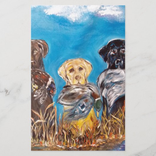 LABRADOR RETRIEVERS BRIEFPAPIER (Vorderseite)
