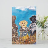 LABRADOR RETRIEVERS BRIEFPAPIER (Stehend Vorderseite)