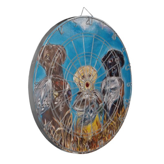 LABRADOR RETRIEVERS DARTSCHEIBE (Vorderseite Links)