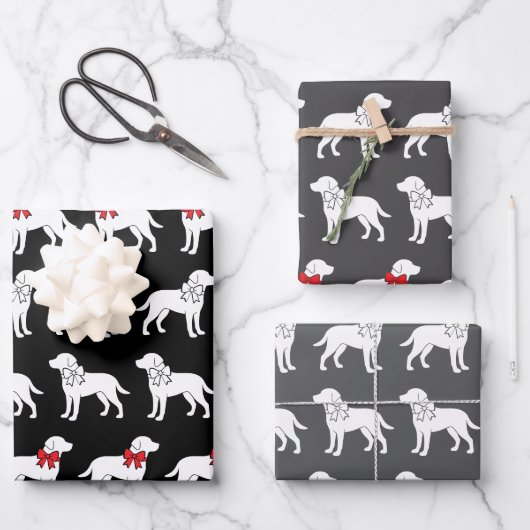 Labrador Retrievers Dog Geschenkmuster Geschenkpapier Set (Vorderseite)