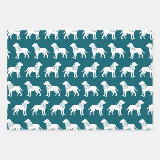 Labrador Retrievers Dog Geschenkmuster Geschenkpapier Set (Vorderseite 2)