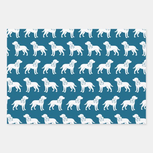 Labrador Retrievers Dog Geschenkmuster Geschenkpapier Set (Vorderseite)