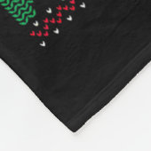 Labrador Retrievers Frohe Weihnachten Woofmas Hund Fleecedecke (Ecke)