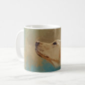 Labrador Retrievers: Gelbe Labrador Dog Lovers Hau Kaffeetasse (Vorderseite Links)