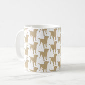Labrador Retrievers Gelbes Hundsmuster Kaffeetasse (Vorderseite Links)