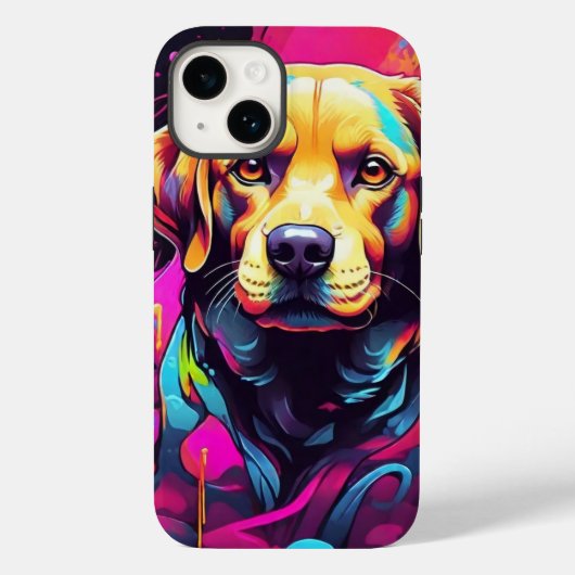 Labrador Retrievers Graffiti Case-Mate iPhone Hülle (Rückseite)