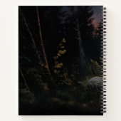 Labrador Retrievers in einer mondbeleuchteten Nach Notizblock (Rückseite)