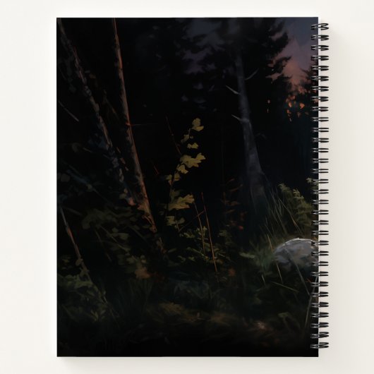 Labrador Retrievers in einer mondbeleuchteten Nach Notizblock (Rückseite)