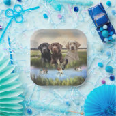 Labrador Retrievers (Jagdhunde) Pappteller (Party)