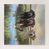 Labrador Retrievers (Jagdhunde) Puzzle (Horizontal)