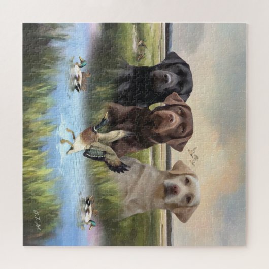 Labrador Retrievers (Jagdhunde) Puzzle (Horizontal)
