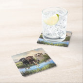 Labrador Retrievers (Jagdhunde) Rechteckiger Pappuntersetzer (Vor Ort)