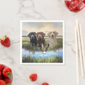 Labrador Retrievers (Jagdhunde) Serviette (Beispiel)