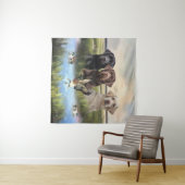 Labrador Retrievers (Jagdhunde) Wandteppich (Beispiel (Horizontal))