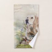 Labrador Retrievers mit Fasan,Kunst Badhandtuch Set (Handtuch)