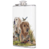 Labrador Retrievers mit Fasan,Kunst Flachmann (Links)