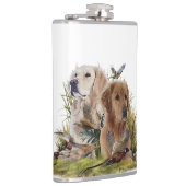 Labrador Retrievers mit Fasan,Kunst Flachmann (Rechts)