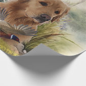 Labrador Retrievers mit Fasan,Kunst Geschenkpapier (Ecke)