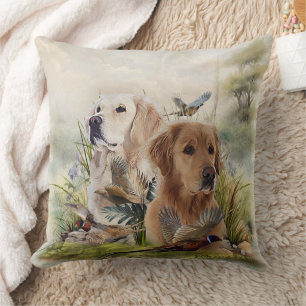 Labrador Retrievers mit Fasan,Kunst Kissen