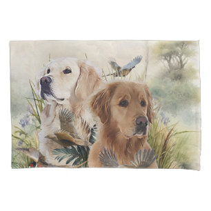 Labrador Retrievers mit Fasan,Kunst Kissenbezug